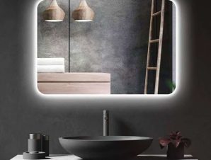 Καθρέπτης Μπάνιου Με Φως Led 11-0551 80x60cm Clear
