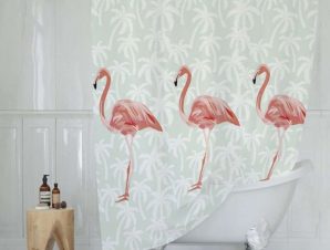 Κουρτίνα Μπάνιου Flamingos BTLTR006442 Multi Max Home