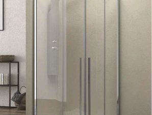 Καμπίνα Ντουζιέρας Ημικυκλική Με Συρόμενη Πόρτα Elysium ELY20080 Chrome-Clear Karag
