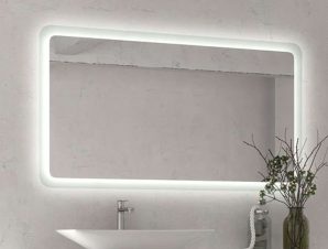 Καθρέπτης Μπάνιου Με Φωτισμό Led Adel 120x80cm Clear Karag