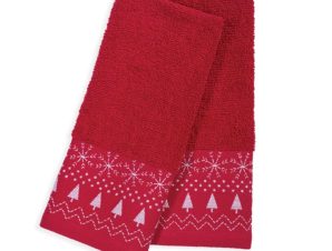 Πετσέτες Χριστουγεννιάτικες Hope (Σετ 2τμχ) Red Nef-Nef