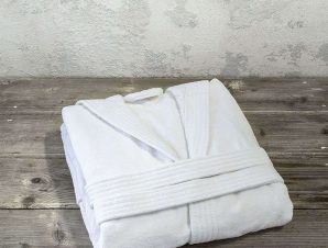 Μπουρνούζι Zen Με Κουκούλα – White Nima