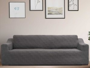 Ελαστικό κάλυμμα καναπέ FLEX GREY MADI Homeware Ελαστικό κάλυμμα διθέσιου καναπέ