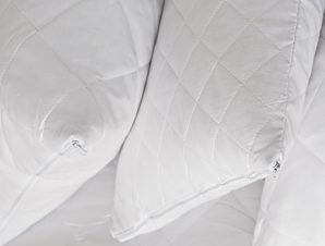 Καπιτονέ Κάλυμμα Μαξιλαριών Ζεύγος 50X70 Melinen Λευκο (50×70)