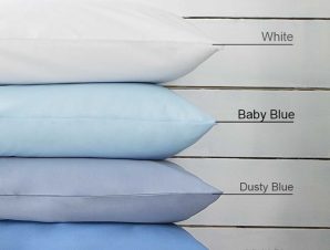 Σεντόνι Γίγας Unicolors Nima – Baby Blue (270×280)
