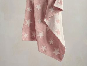 Κουβέρτα Βελουτέ Αγκαλιάς (70×90) Mamas & Papas Pink Star 7883C5600