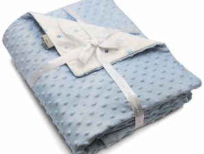 Κουβέρτα Βελουτέ Κούνιας (110×140) Pierre Cardin Toppy Blue