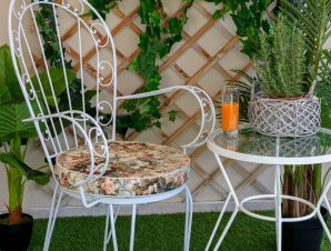 Μαξιλάρι Καθίσματος Φερ Φορζέ Στρογγυλό Be Comfy Floral Titian 80003