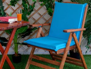 Μαξιλάρι Καρέκλας Με Πλάτη 50cm Be Comfy Sky Blue 1101