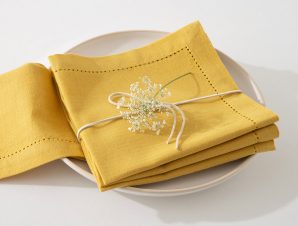 Πετσέτες Φαγητού (Σετ 4τμχ) A-S Chambray Yellow 146341R